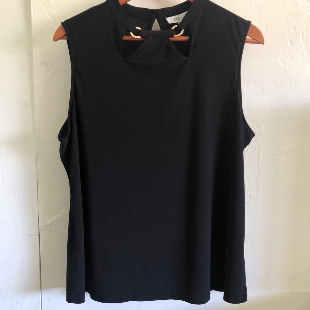 Nine West Women’s Sleeveless Top Black XL